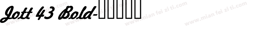 Jott 43 Bold字体转换